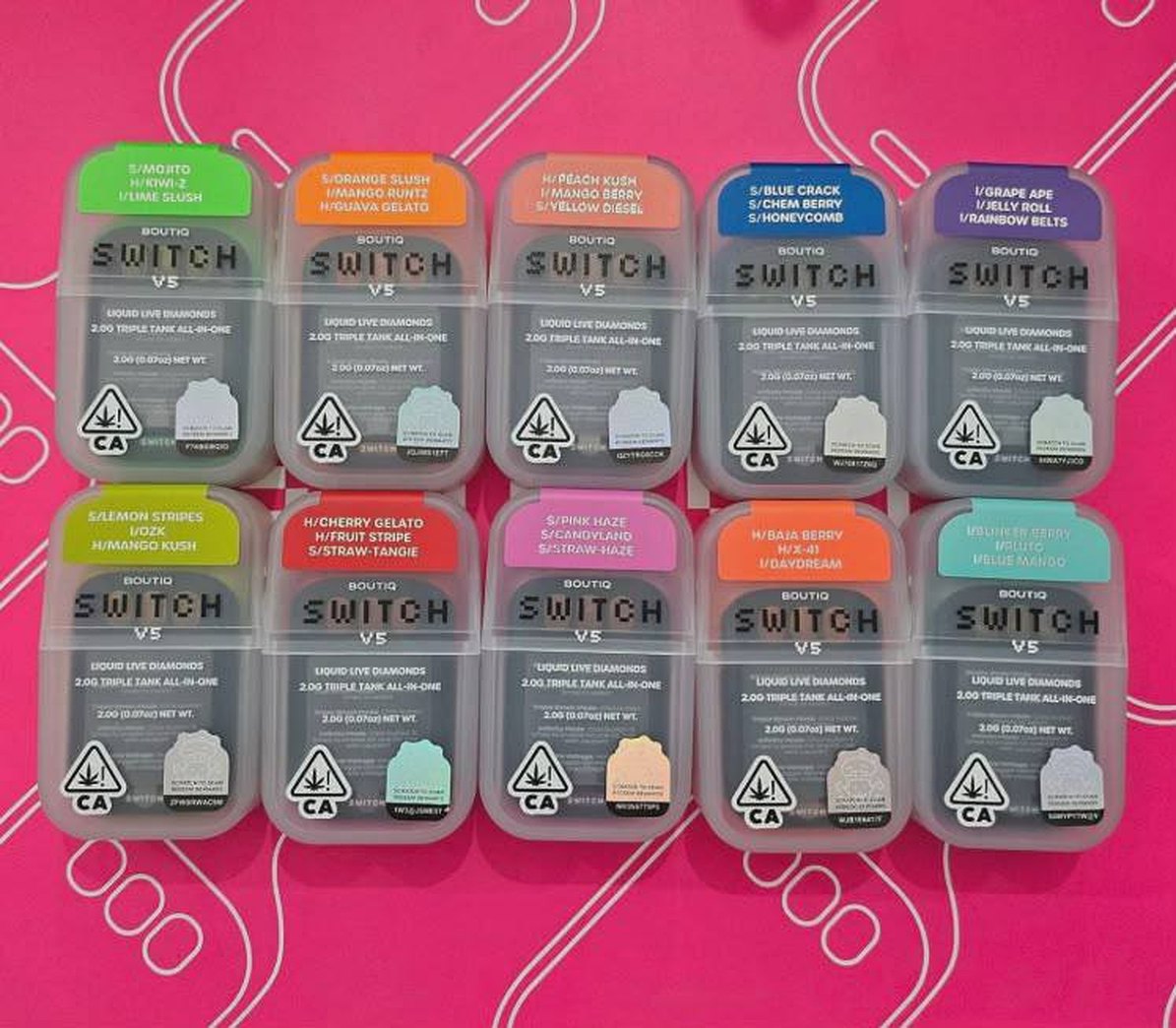 BoutiQ Switch V5 strain packs