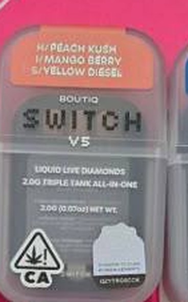 H/Peach Kush I/Mango Berry S/Yellow Diesel